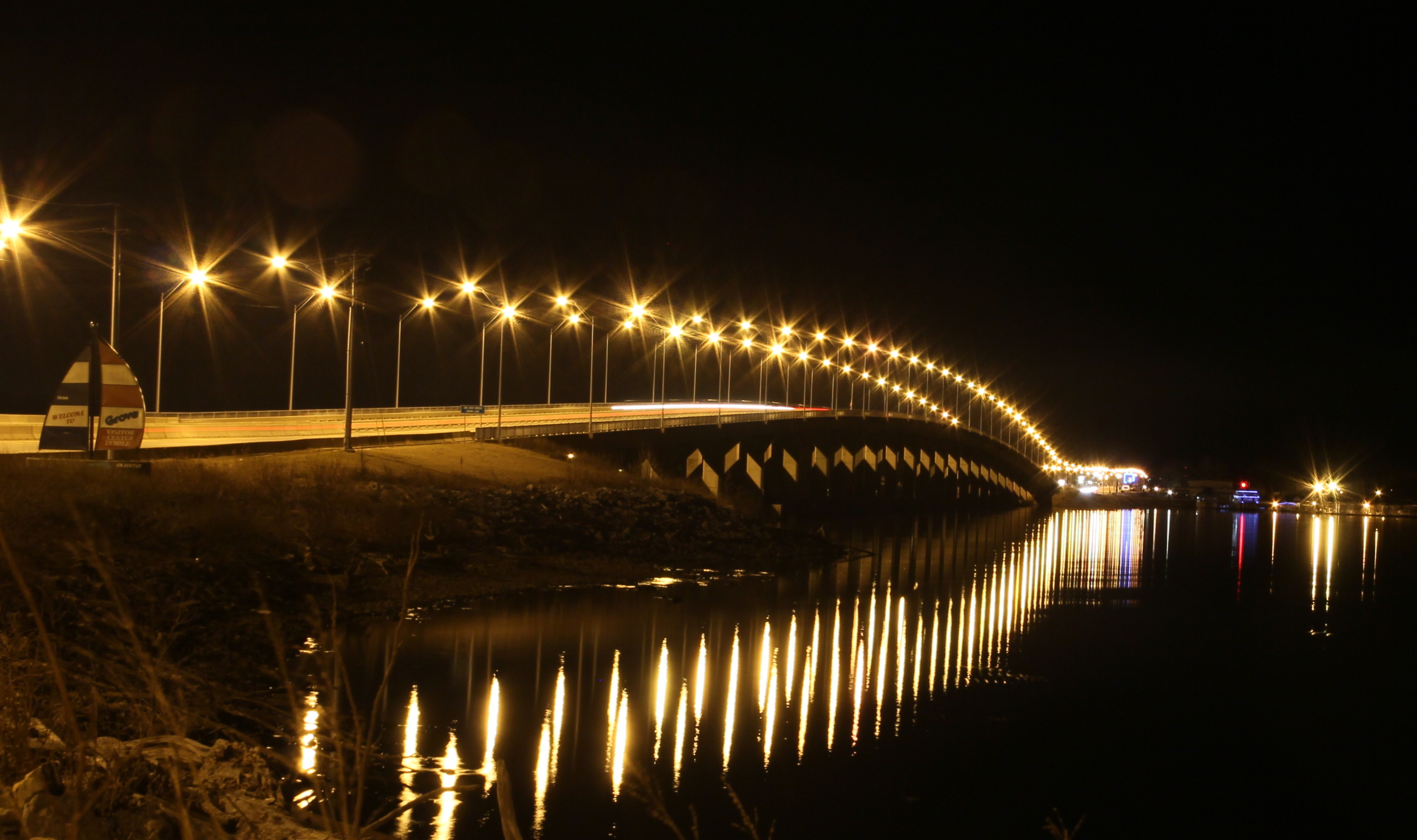 sailboat bridge grove ok