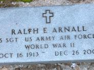 OK, Grove, Olympus Cemetery, Arnall, Ralph E. Military Footstone