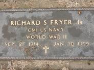 OK, Grove, Olympus Cemetery, Fryer, Richard S. Jr. Military Footstone