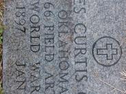 OK, Grove, Olympus Cemetery, Gault, James Curtis Military Footstone