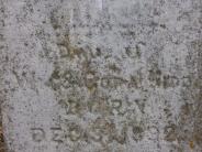 OK, Grove, Olympus Cemetery, Kidd, Unknown Daughter Headstone (Closeup)