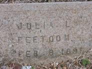 OK, Grove, Olympus Cemetery, Peetoom, Julia L. Footstone