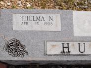 OK, Grove, Olympus Cemetery, Headstone Close Up, Hupp, Thelma N. 