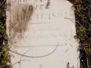 OK, Grove, Olympus Cemetery, Dawes, Richard Headstone (Close Up - Bottom Half)