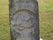 OK, Grove, Olympus Cemetery, Cheek, Plesant & Sarah R. Headstone (Close Up)