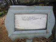 OK, Grove, Olympus Cemetery, Bench Seat (McEldowney) Plaque