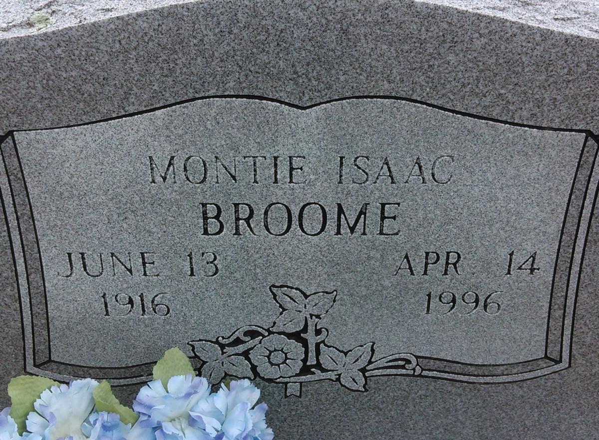 OK, Grove, Olympus Cemetery, Broome, Montie Isaac Headstone