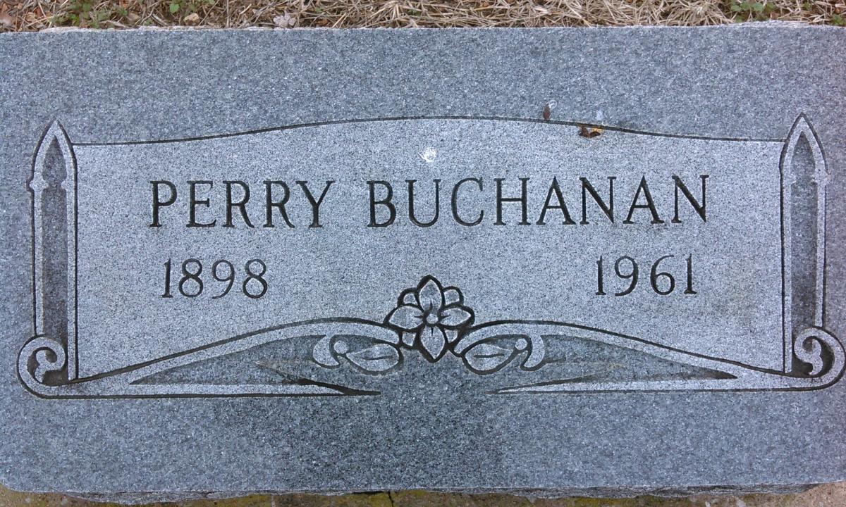 OK, Grove, Olympus Cemetery, Buchanan, Perry Headstone