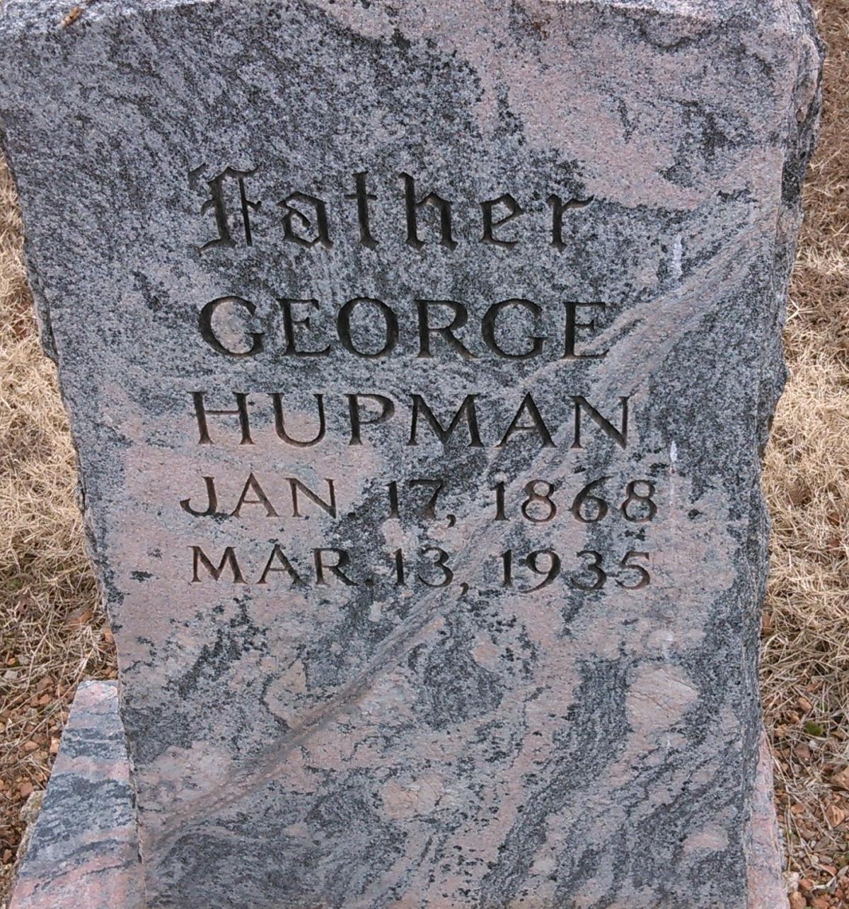 OK, Grove, Olympus Cemetery, Hupman, George Headstone