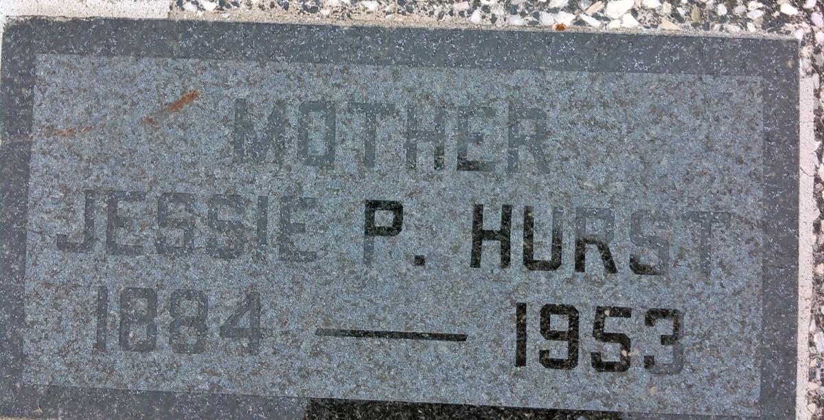 OK, Grove, Olympus Cemetery, Hurst, Jessie P. Headstone