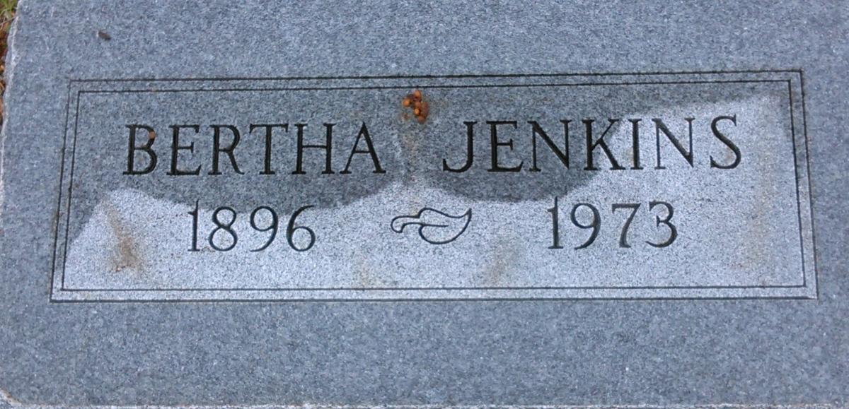 OK, Grove, Olympus Cemetery, Jenkins, Bertha Headstone
