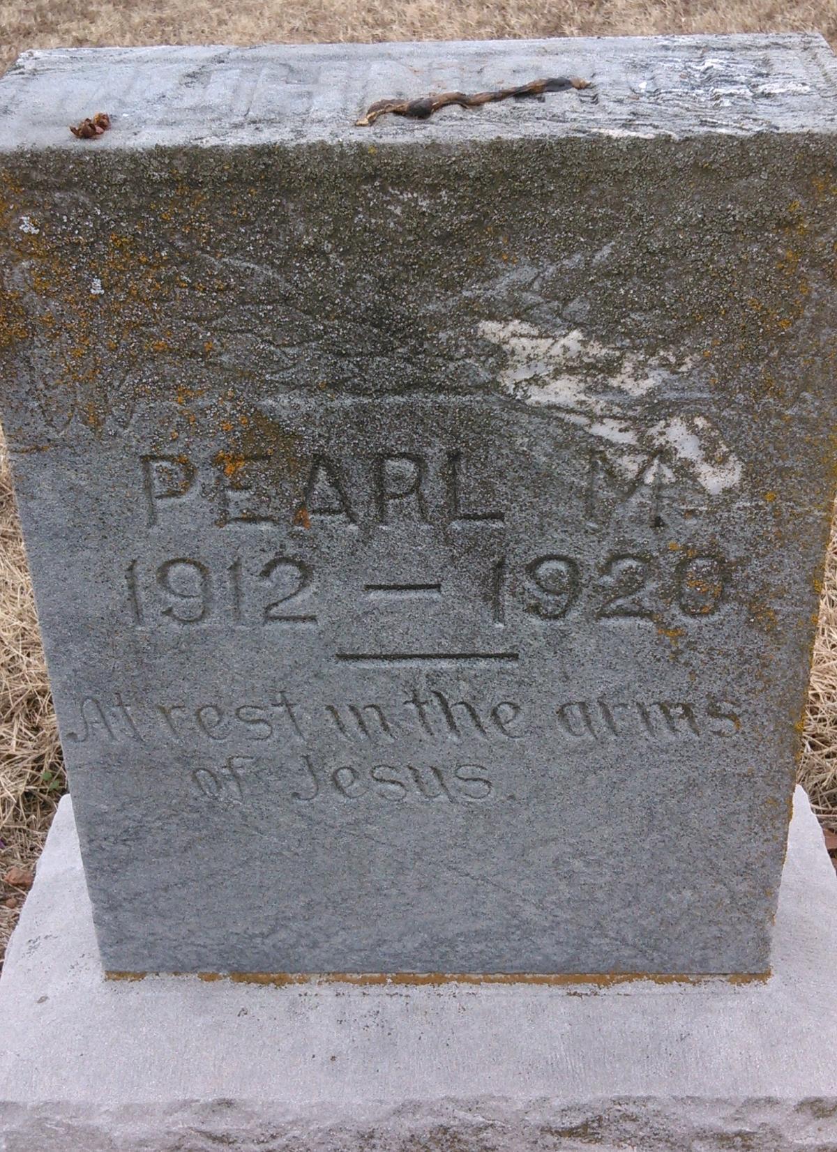 OK, Grove, Olympus Cemetery, Johnson, Pearl M. Headstone