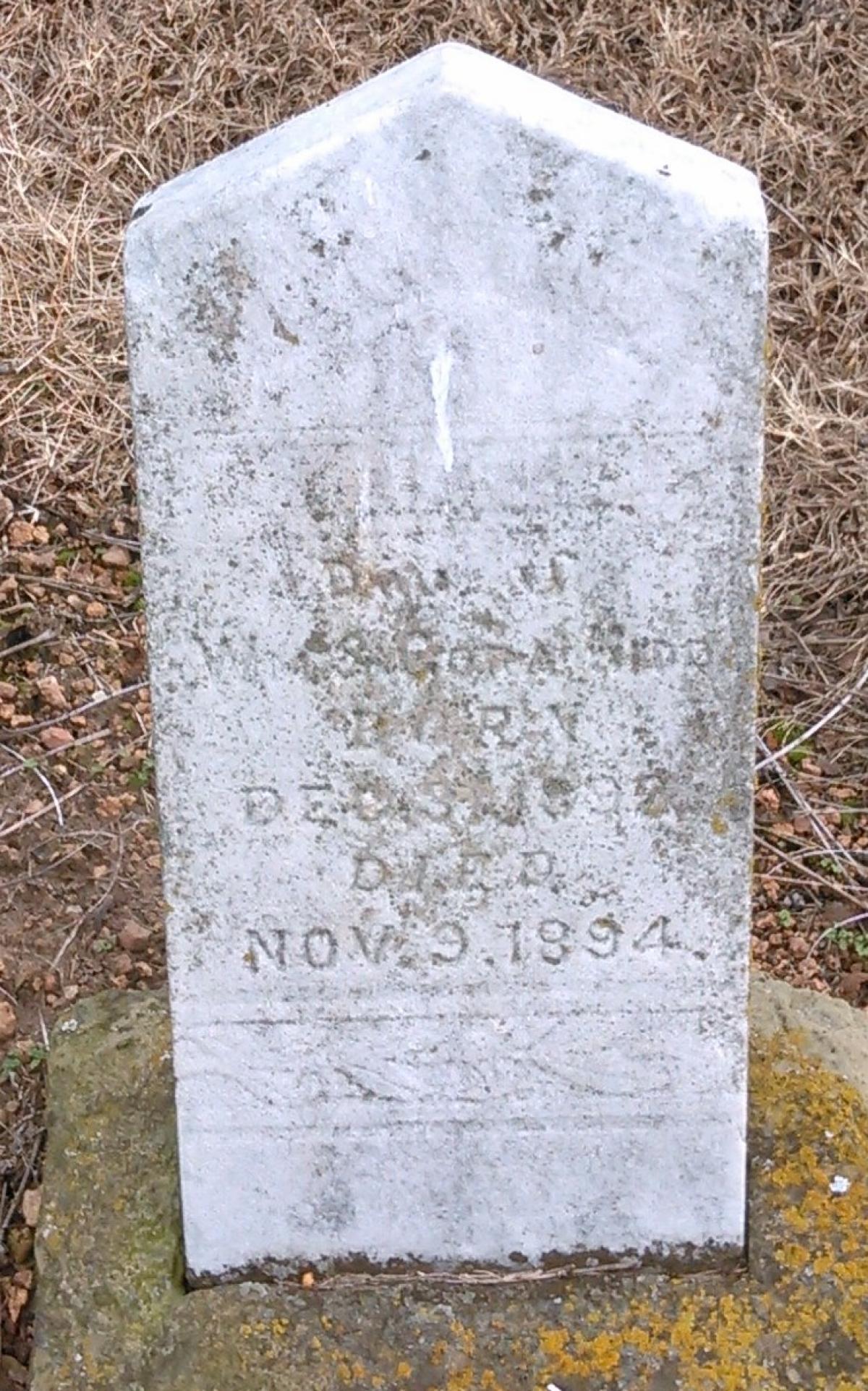 OK, Grove, Olympus Cemetery, Kidd, Unknown Daughter Headstone