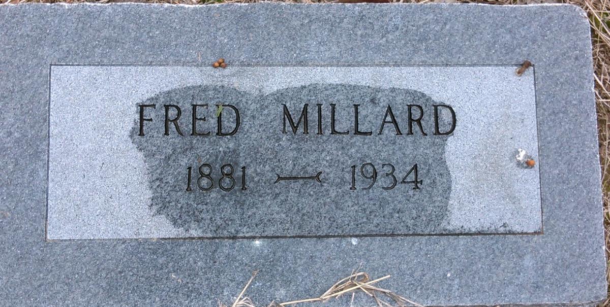 OK, Grove, Olympus Cemetery, Millard, Fred Headstone