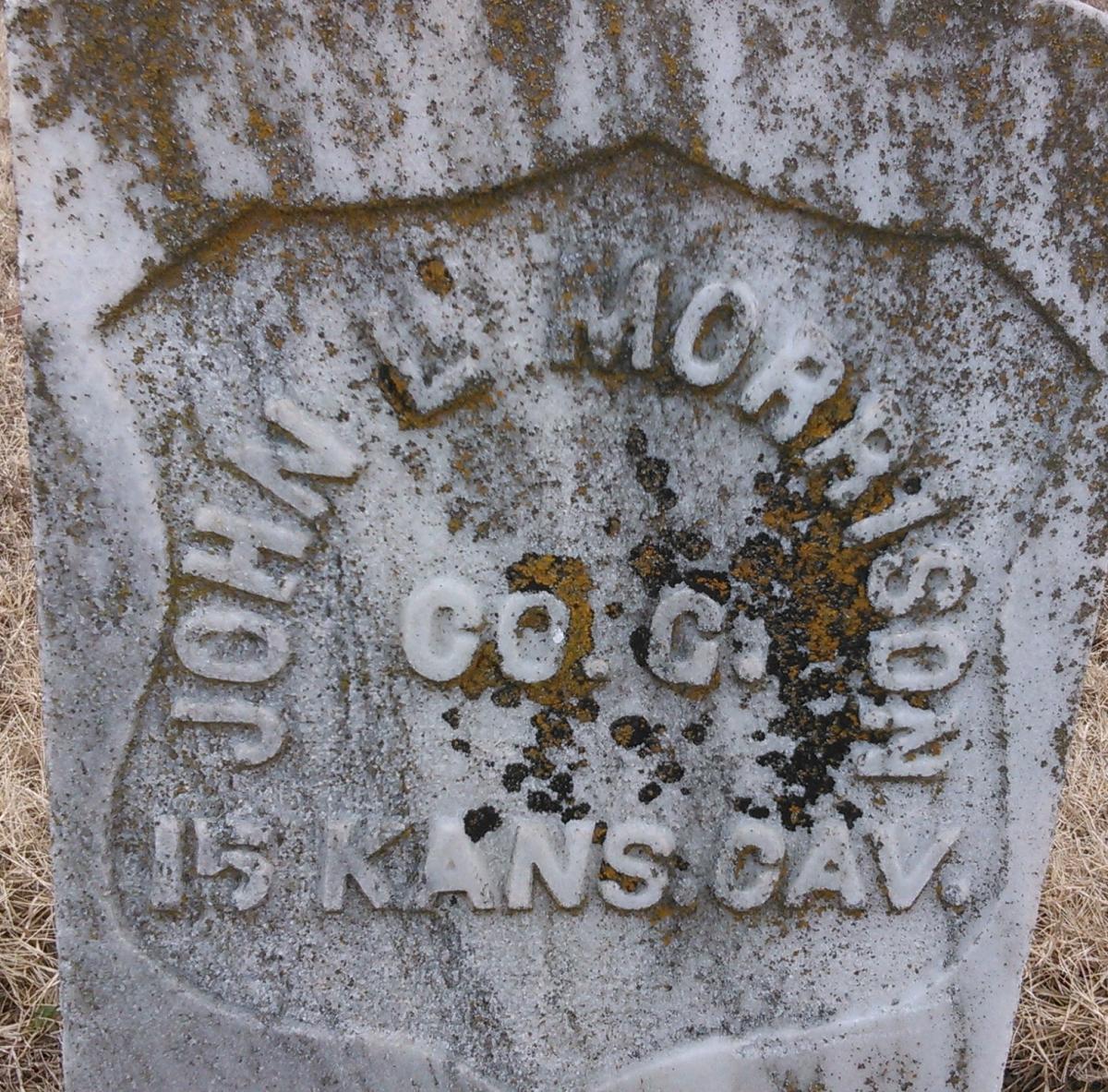OK, Grove, Olympus Cemetery, Morrison, John L. Headstone