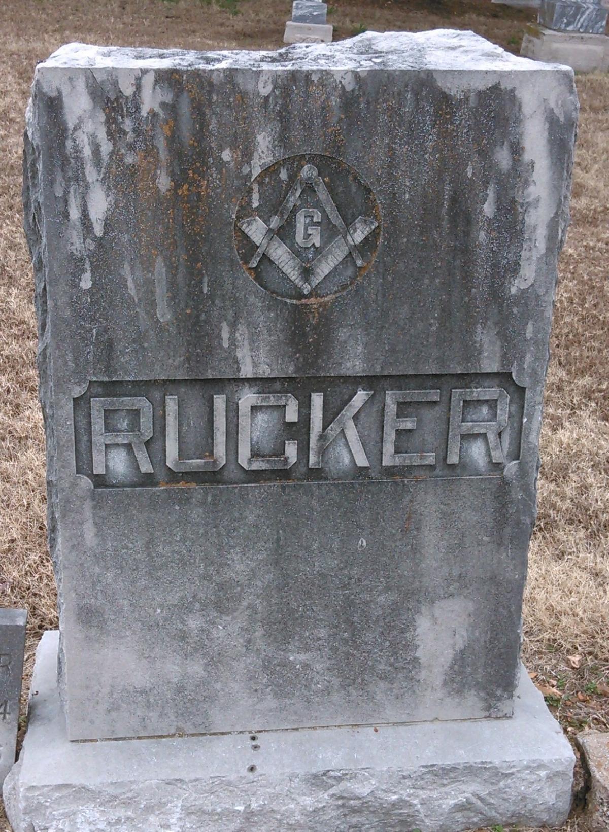 OK, Grove, Olympus Cemetery, Rucker Family Headstone