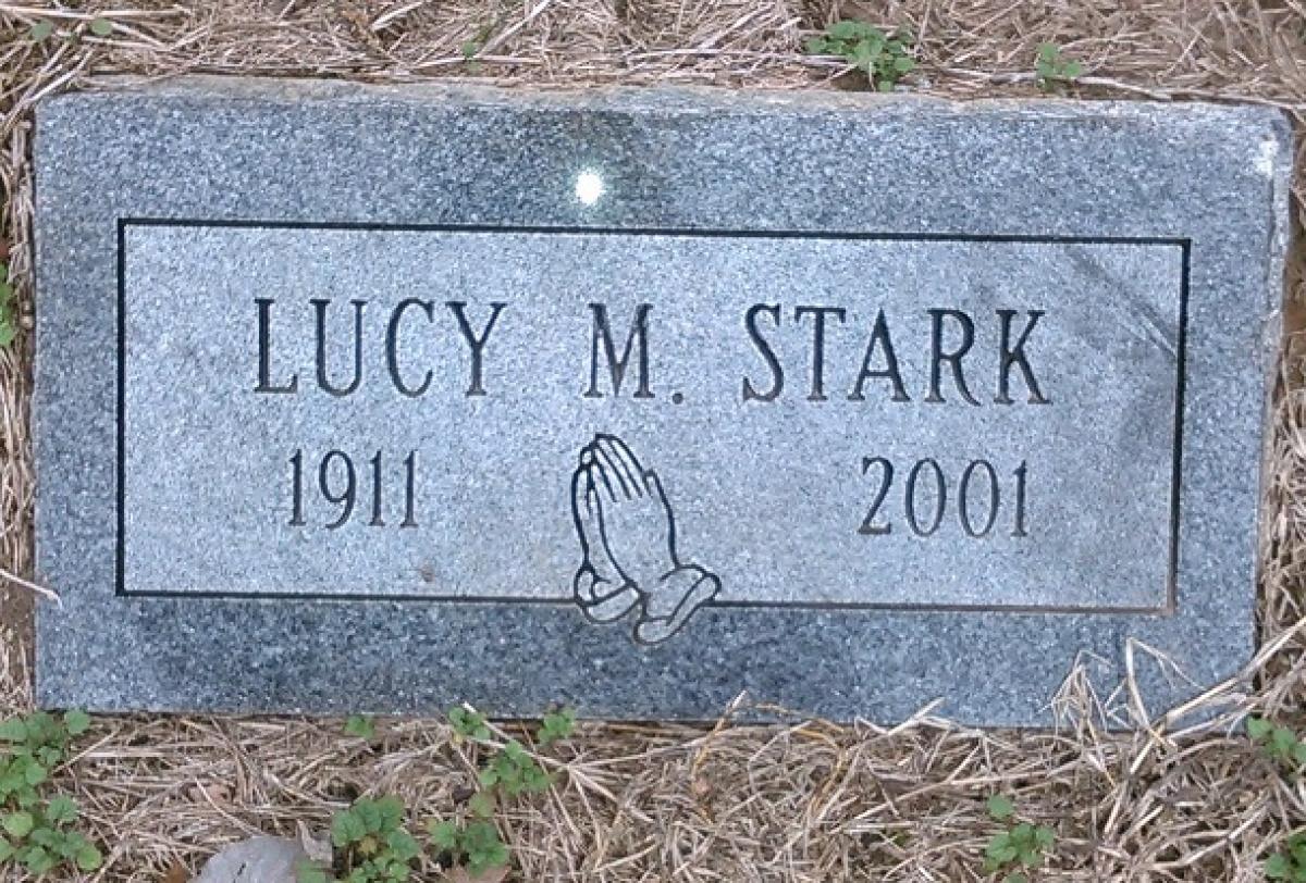 OK, Grove, Olympus Cemetery, Stark, Lucy M.