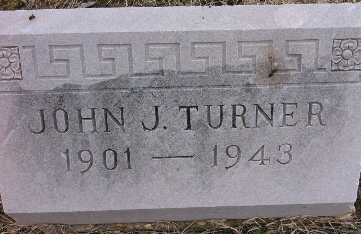 OK, Grove, Olympus Cemetery, Turner, John J. Headstone