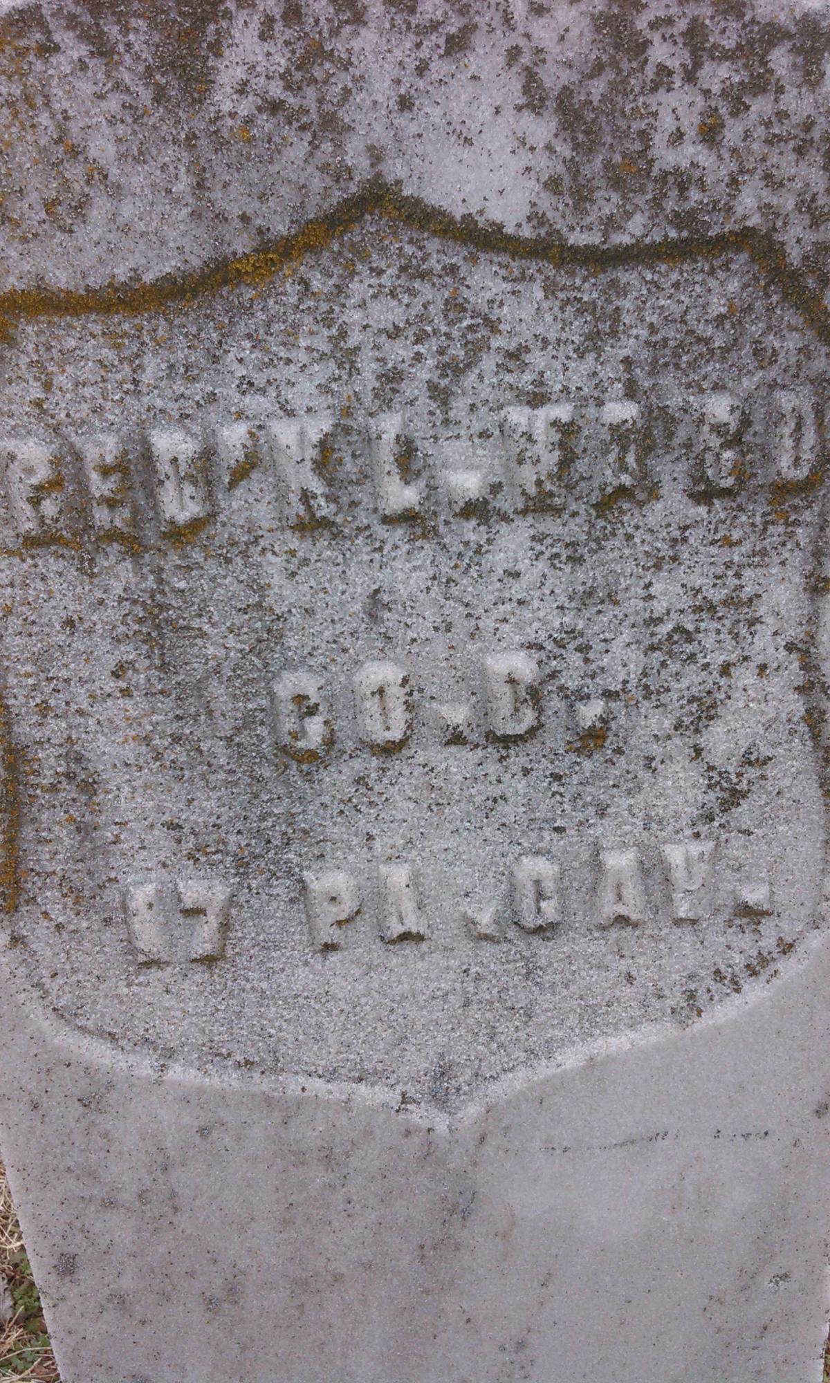 OK, Grove, Olympus Cemetery, Ward, Fred'k L. Headstone