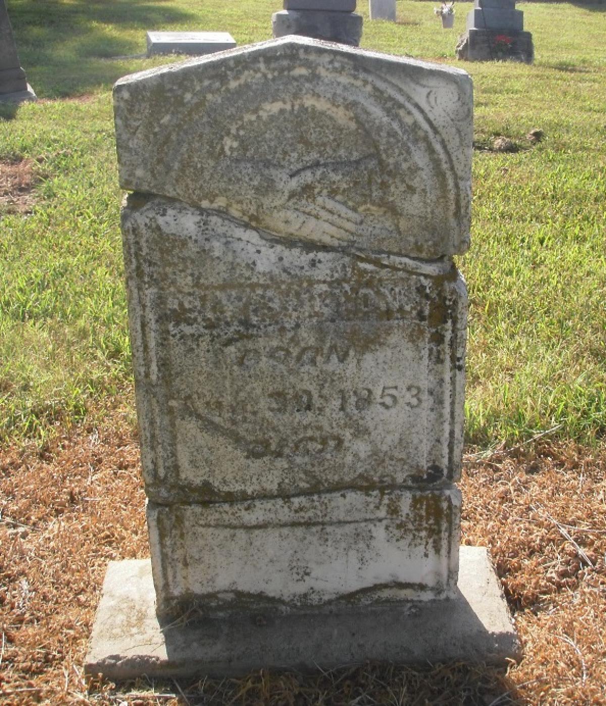 OK, Grove, Olympus Cemetery, Sutton, G. W. Headstone